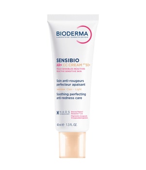 BIODERMA Sensibio AR+ CC Cream SPF 50+ Soin de jour teinté anti rougeurs avec très haute protection solaire CC crème