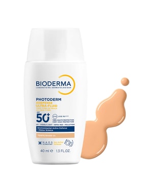 Bioderma Photoderm Xdefense Ultra-Fluid LSF 50+ Sonnencreme mit Detox- & Foundation-Effekt - Hell getönt Solkräm