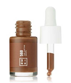 3Ina The Custom Drops Vloeibare foundation in 560 Utra dark brown 13 ml
