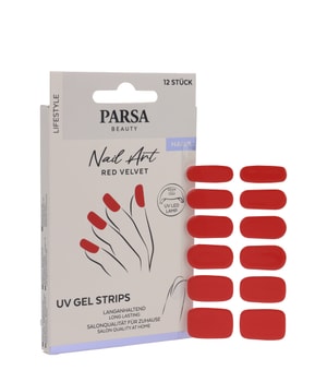 PARSA Beauty Uv-neglefolier Red Velvet, 12 stk. Neglefolie