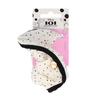 Scrunchie vit med svarta prickar