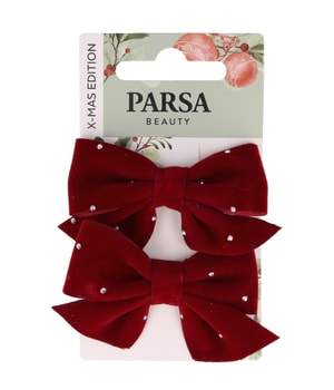 PARSA Beauty Haarclip Schleifen rot, Christmas Edition Hiuspinnit