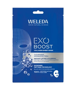 Weleda Exo Boost Tuchmaske Blauer Enzian & Edelweiss Tuchmaske