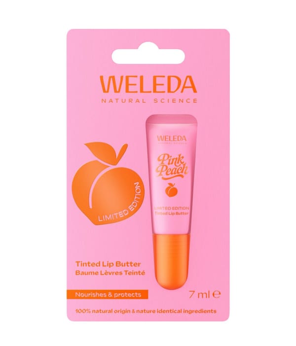 Productafbeelding 1 van 6, Weleda Pink Peach Lippenbalsem