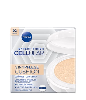 NIVEA Hyaluron Cellular Filler Cushion podkład w gąbce 3 w 1 odcień 02 Medium 15 g można nabyć na stronie Flaconi.pl