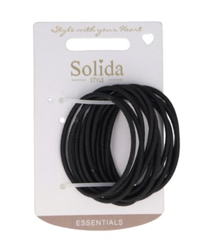 Solida Haargummi sort, 5 cm, 12 stk. Hårelastik