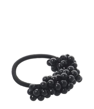 Solida Gumka do włosów z perłową aplikacją, czarna Gumka do włosów 1 szt.