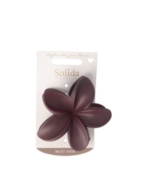 Solida Haarklammer Bali Blume bordeaux Hårnåle