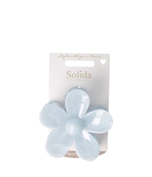 Solida Hårklämma blå blomma Hårklämmor