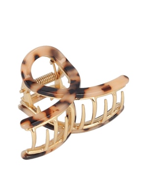 Solida Haarklammer metall t-shell gold Leo-Optik Hårklämmor