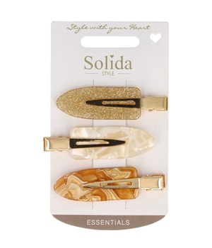 Solida Haarclips beige, braun, weiß Hårklämmor