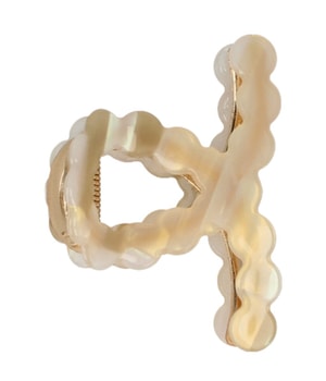 Solida Haarklammer Loop-Form Acryl Metall Gold Hårnåle