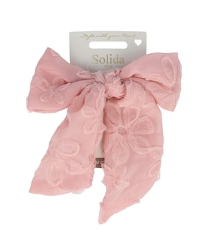 Solida Patentspange Schleife rosa Hårklämmor