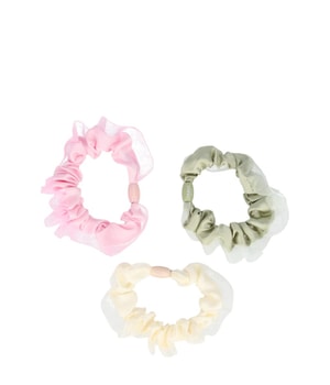 Solida Scrunchie beige, grün, rosa 7,7 cm Hårsnodd