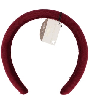 Solida Haarreif gepolstert bordeaux Diadeemi