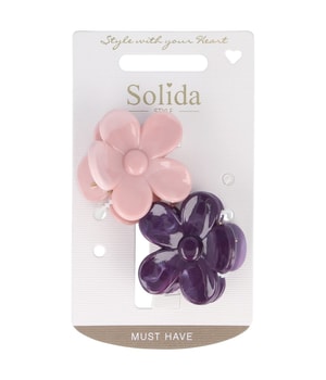 Solida Haarklammer mehrfarbig Blumenform Hiuspinnit
