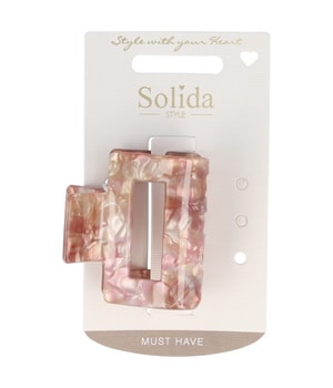 Solida Haarklammer rechteckig rosa Hiuspinnit