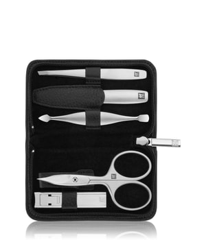 Zwilling Maniküre Set 5tlg. mit Kompakt-Nagelknipser Leder, in Schwarz Manicureset 1 st