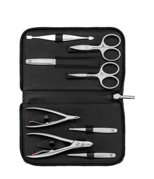 Zwilling Premium Maniküre Set 8 tlg. Echtleder, schwarz Kit manicure Unisexe