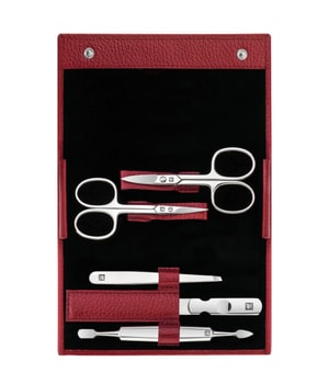 Zwilling Classic manicure set 5 dele, ægte læder, rød Manicuresæt