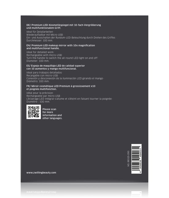 Zwilling Premium LED-Kosmetikspiegel 10x Make-up Spiegel 1 st 4009839495700 detail-shot_nl