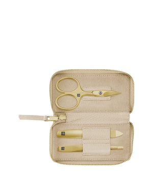 Zwilling Premium gold læderetui beige - 3-delt Manicuresæt