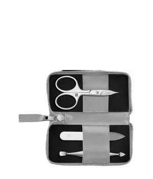 Zwilling Set de soin des ongles manucure pédicure 3 pièces avec ciseaux à ongles combinés, vegan, gris Coffret soins des ongles Unisexe