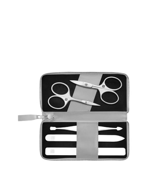 Zwilling Coffret manucure pédicure 5 pièces avec ciseaux à ongles combinés, vegan, gris Coffret soins des ongles Unisexe