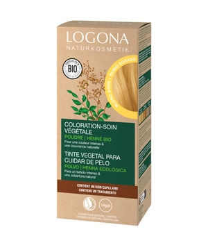 Logona Nourishing plant-based hair dye Powder Gold Blonde Farba do włosów 100 g