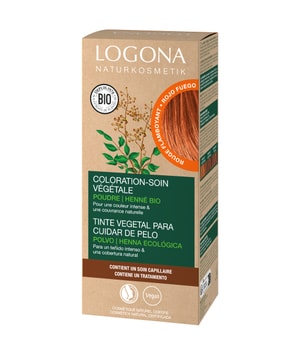Logona Nourishing plant-based hair dye Powder Flame Red Farba do włosów 100 g