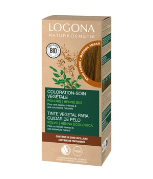 Logona Nourishing plant-based hair dye Powder Amber Brown Farba do włosów 100 g