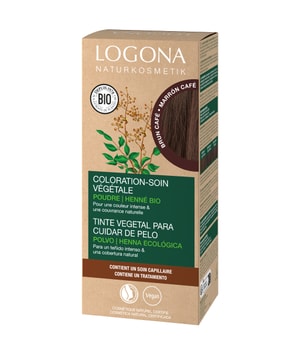 Logona Nourishing plant-based hair dye Powder Coffee brown Farba do włosów 100 g