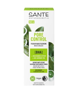 Sante Pore Control fuktkräm BHA, Niacinamid komplex och ekologiskt grönt te ansiktskräm Ansiktskräm