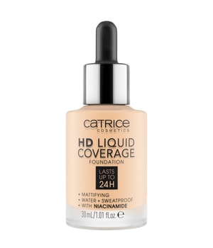 Catrice HD Liquid Coverage Vloeibare foundation in Nr. 002 - Porcelain Beige 30 ml