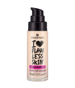 essence I LOVE FLAWLESS SKIN matt + full coverage Flytande foundation