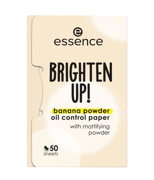 essence BRIGHTEN UP! banana powder oil control paper Papier matifiant