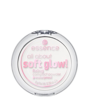 essence all about soft glow! fixing compact powder waterproof Puder utrwalający 8 g Transparent