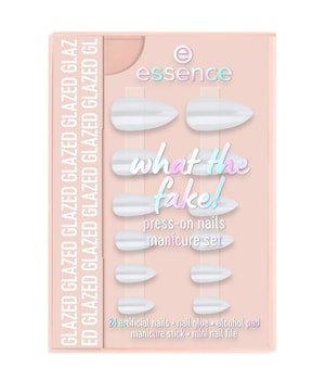 essence what the fake! Press-On Nails manicure set - glazed Coffret soins des ongles Nr. 01 - Glazed 28 art. Femme