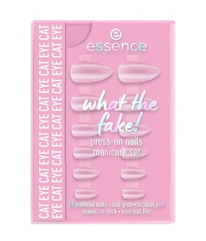 essence what the fake! PRESS-ON NAILS manicure set - cat eye Nagelvårdsset
