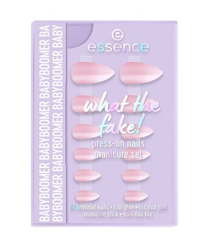 essence what the fake! Press-On Nails manicure set - babyboomer Coffret soins des ongles Nr. 03 - Babyboomer 28 art. Femme