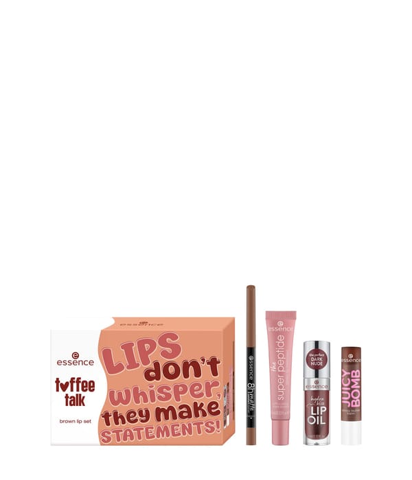 Zdjęcie produktu 1 z 6, essence toffee talk Zestaw do makijażu ust