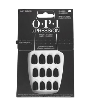 OPI xPRESS/ON Lady in Black® Sztuczne paznokcie 1 szt. Black