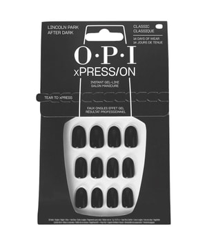 OPI xPRESS/ON Lincoln Park After Dark® Sztuczne paznokcie 1 szt. Black