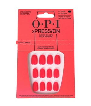 OPI xPRESS/ON Strawberry Margarita Sztuczne paznokcie 1 szt. Light Red