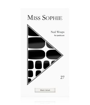 Miss Sophie Black Velvet Pedicure Nagelfolie