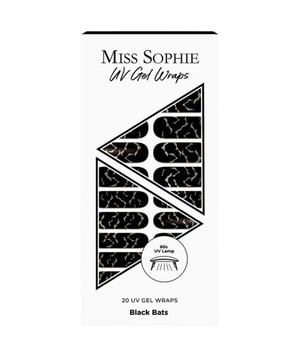 Miss Sophie UV Gel Wraps Black Bats UV Nagelfolie