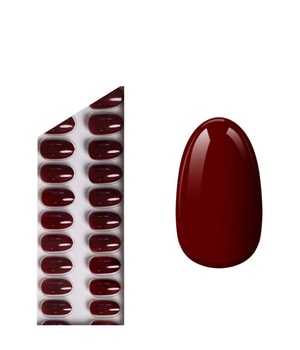 Miss Sophie Press On Nails Burgundy Press On Nails Short Round Kunstige negle