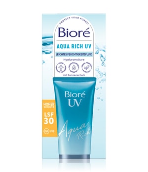 Bioré Aqua rich UV - let ansigtsfugtfluid SPF30 Ansigtsvask