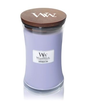 Woodwick Lavender Spa świeczka zapachowa z drewnianym knotem 609.5 g można nabyć na stronie Flaconi.pl
