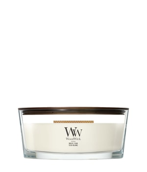 Woodwick White Teak świeczka zapachowa z drewnianym knotem (hearthwick) 453.6 g można nabyć na stronie Flaconi.pl